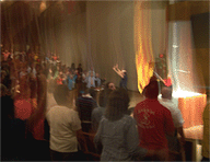 The Baptism of Fire Falls in Miami Florida.