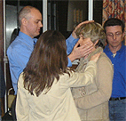 Derek Williams FMI prays for the sick in Lisbon